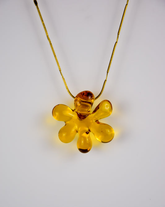 Amber Bloom · Pendant Necklace