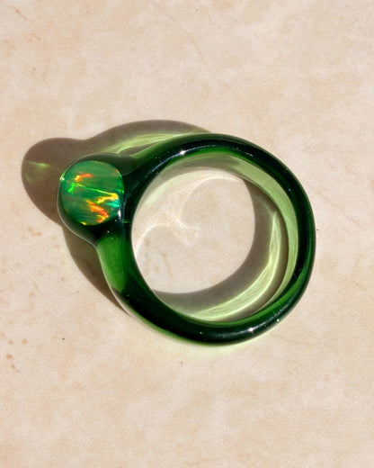 Opal Spherical Dome Green · Glasring