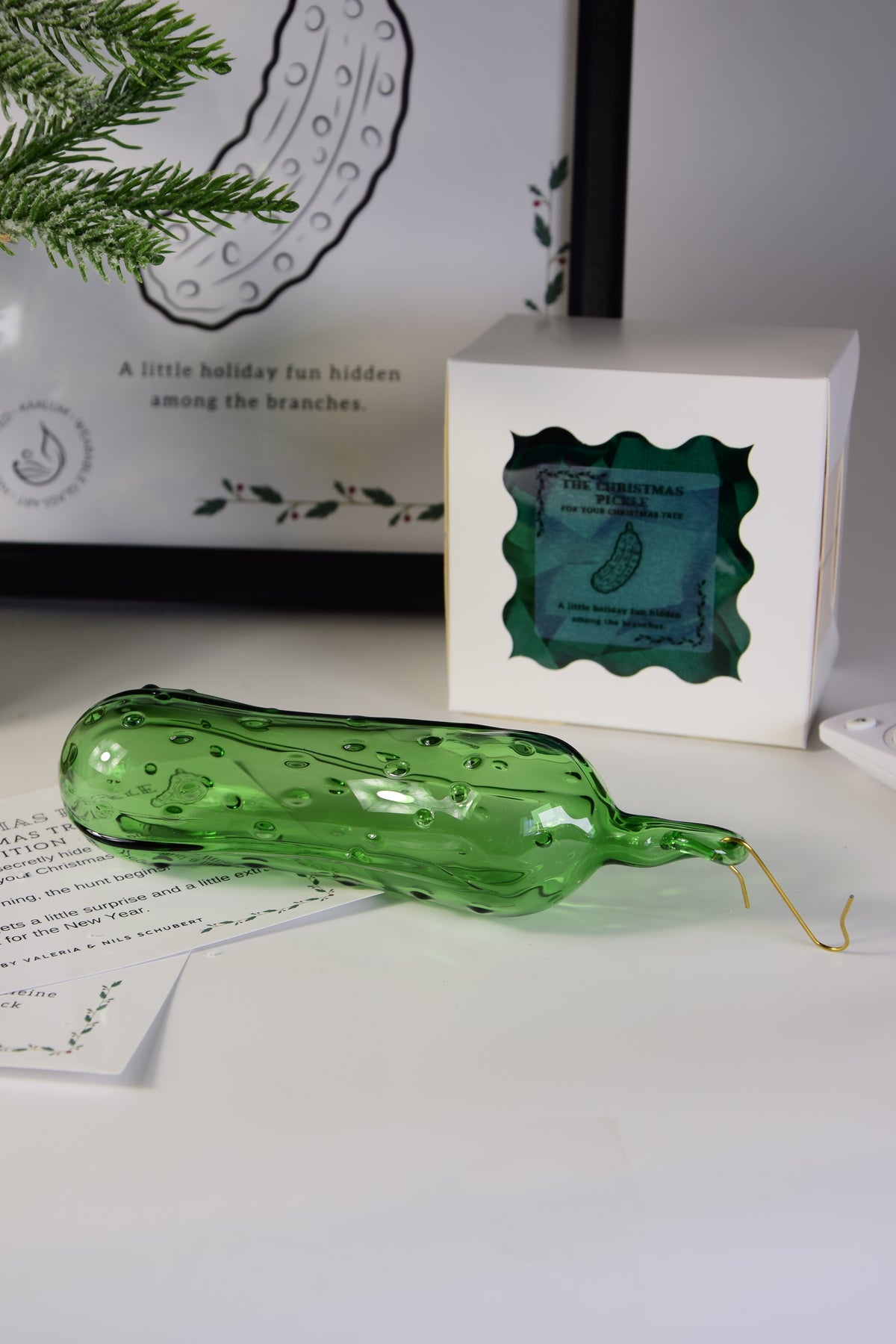 Weihnachtsgurke S · Mundgeblasenes Glasornament