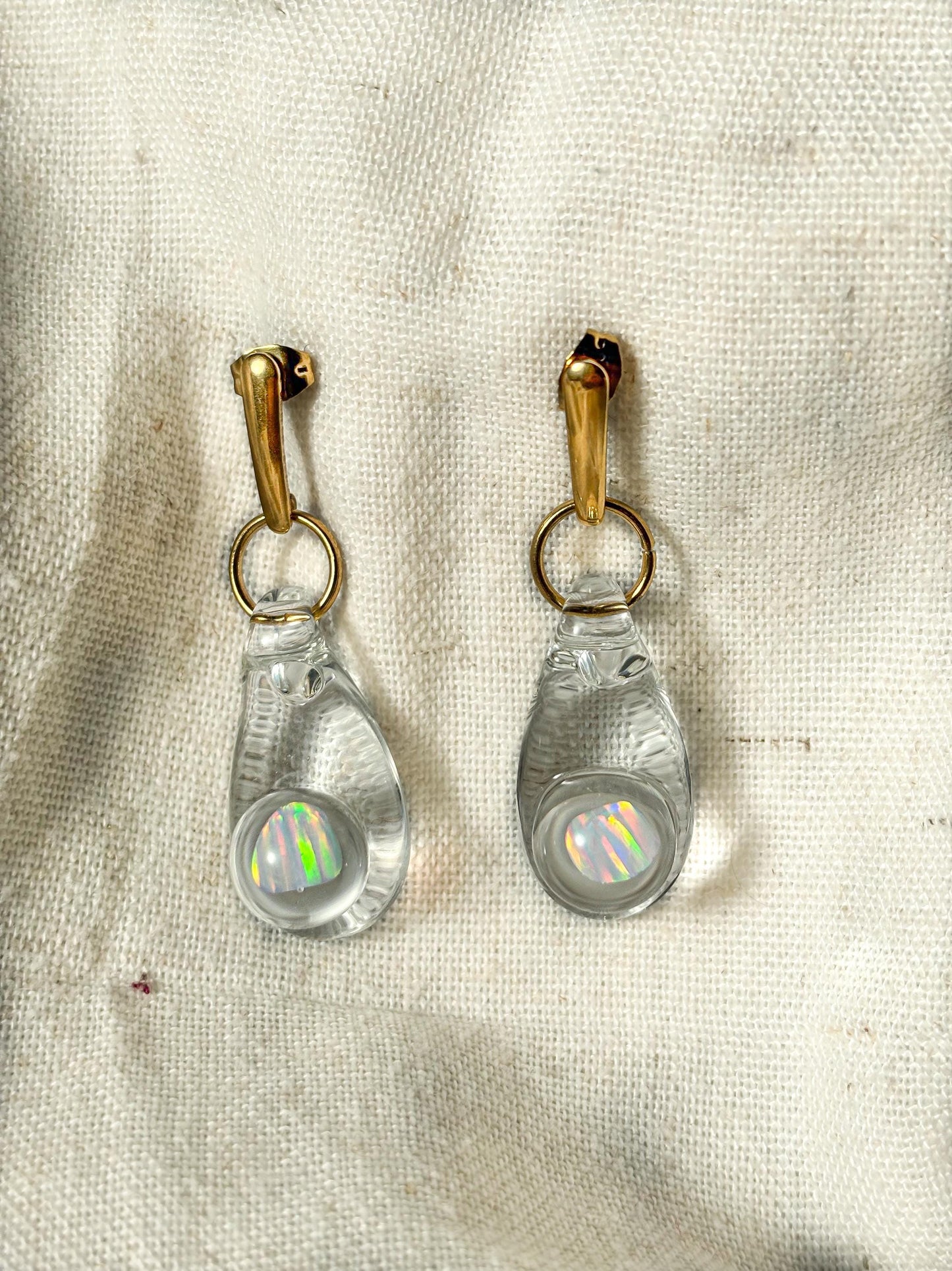 Opal Tear · Earrings