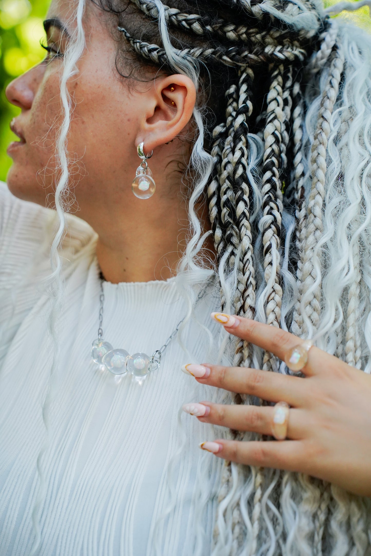 Opal Spheres · Earrings