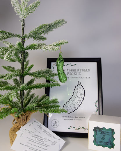 Weihnachtsgurke S · Mundgeblasenes Glasornament