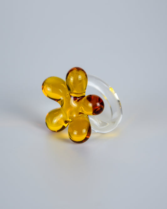 Amber Bloom · Glass Ring