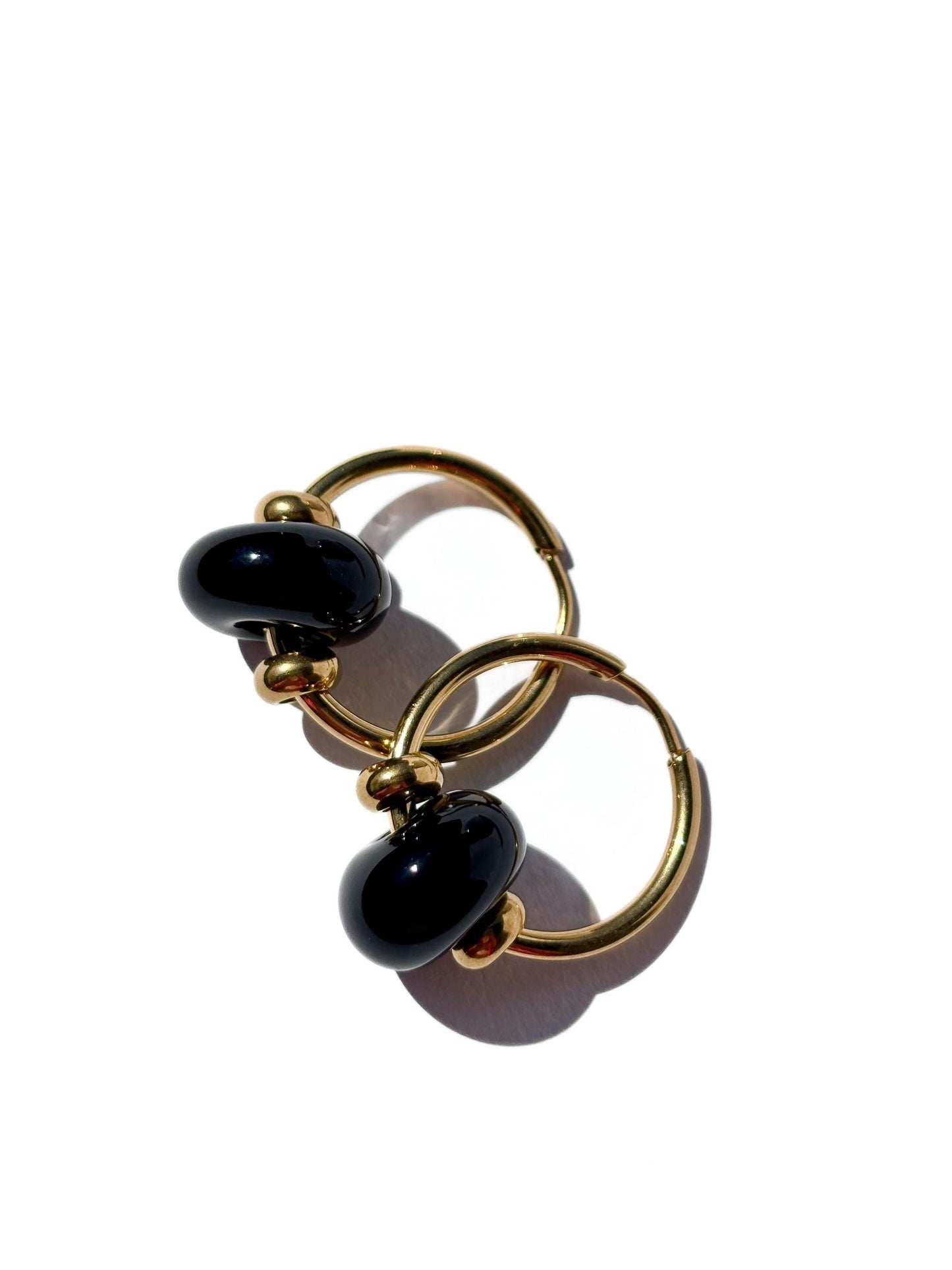 Creoles Murano Black · Earrings