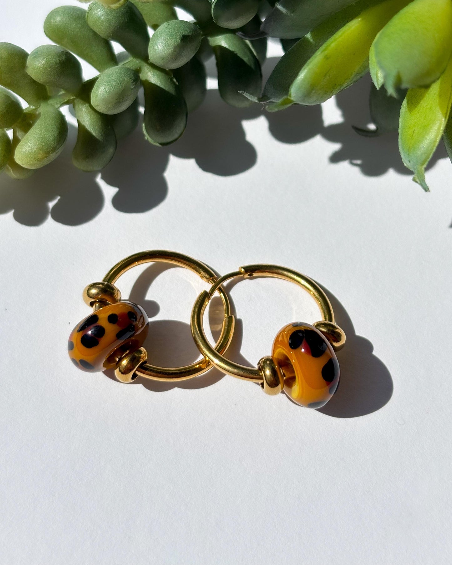 Creoles Leopard Style · Earrings
