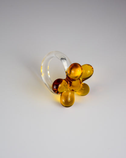 Amber Bloom · Glass Ring