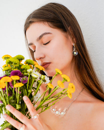 Opal Spheres · Earrings