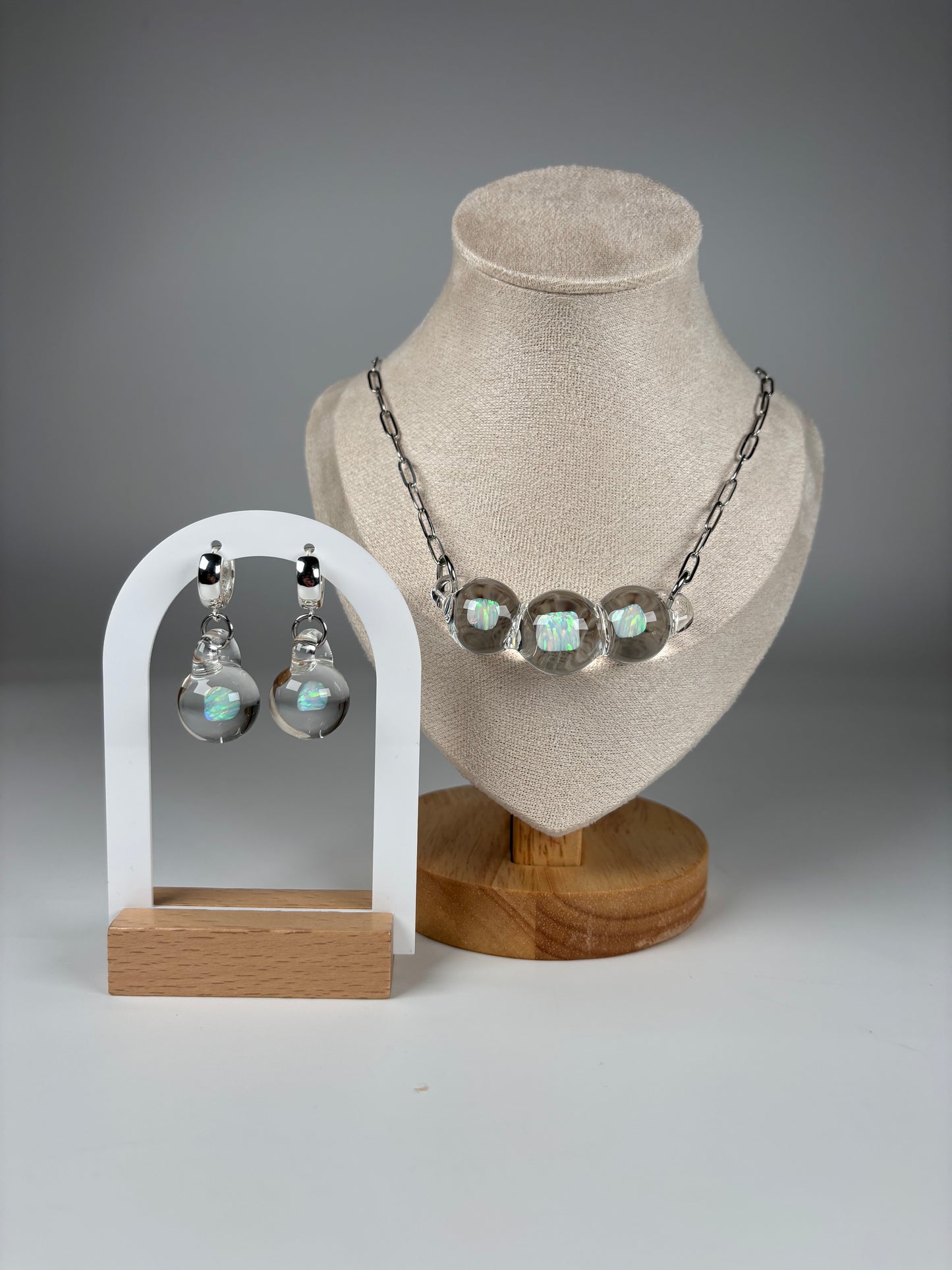 Opal Spheres · Earrings