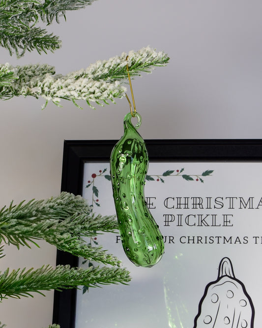 Weihnachtsgurke S · Mundgeblasenes Glasornament