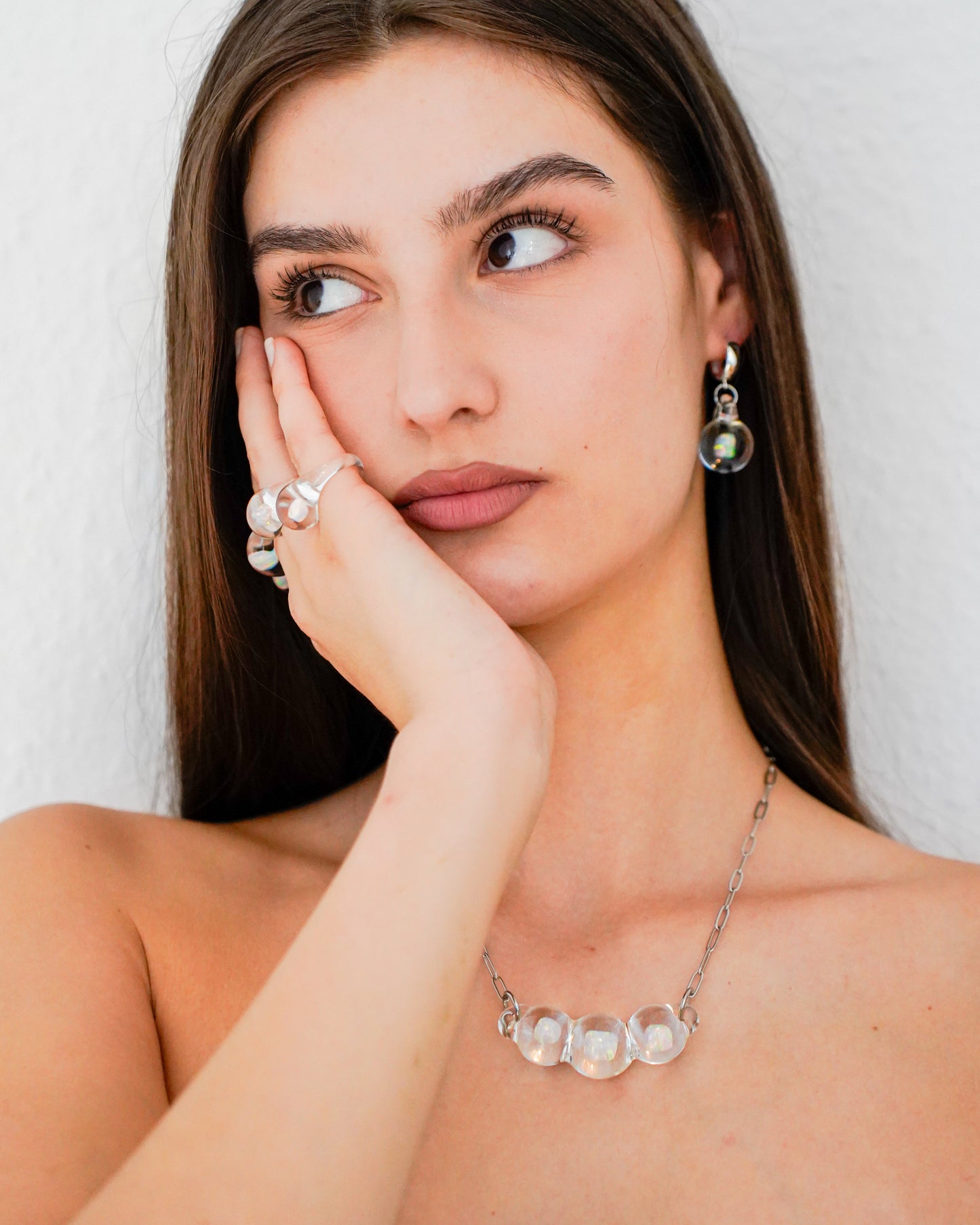 Opal Spheres · Earrings
