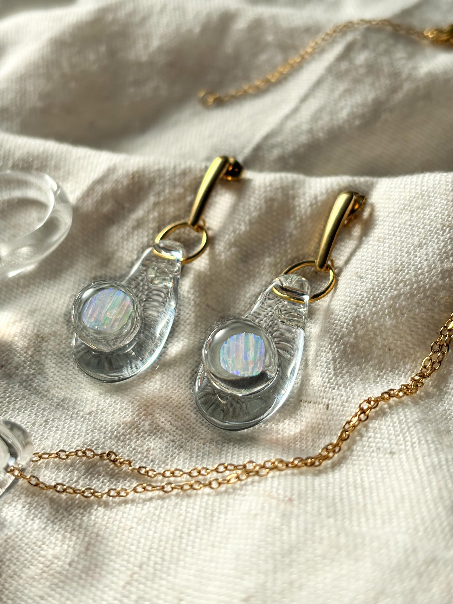 Opal Tear · Earrings