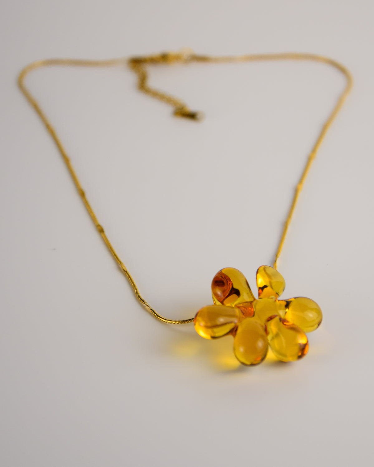 Amber Bloom · Pendant Necklace