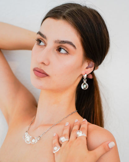 Opal Spheres · Earrings