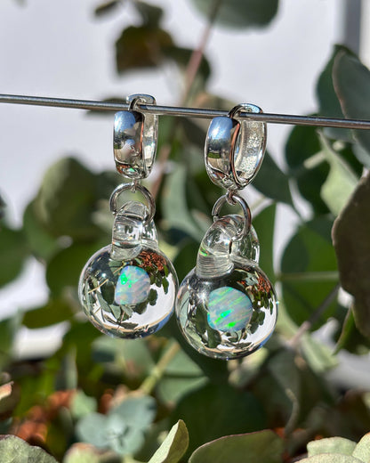 Opal Spheres · Earrings