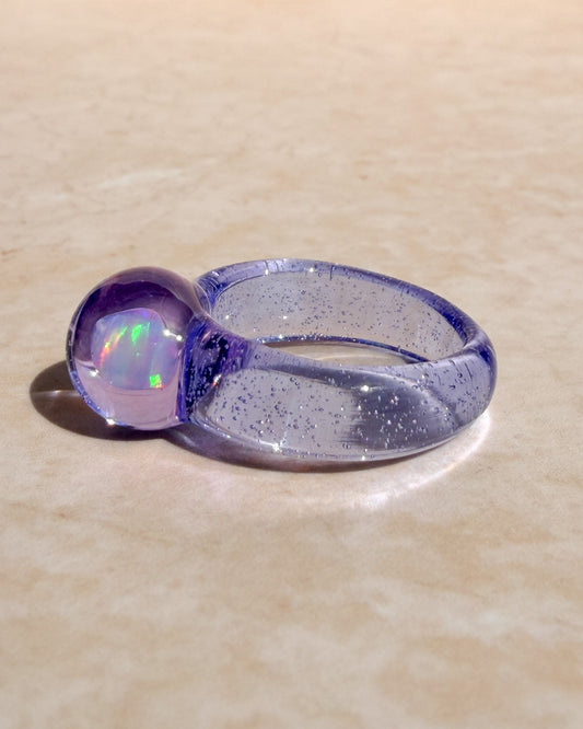 Opal Spherical Dome Lila · Glasring