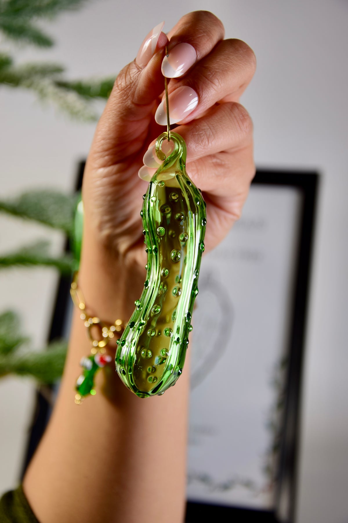 Weihnachtsgurke S · Mundgeblasenes Glasornament