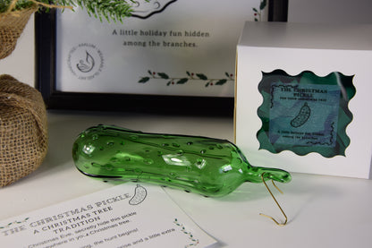 Weihnachtsgurke XL · Mundgeblasenes Glasornament