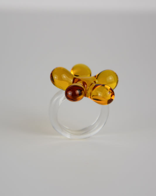 Amber Bloom · Glass Ring