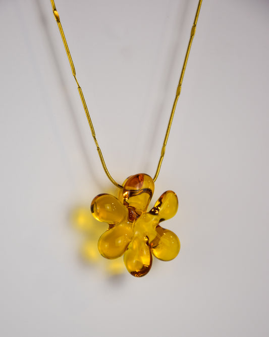 Amber Bloom · Pendant Necklace
