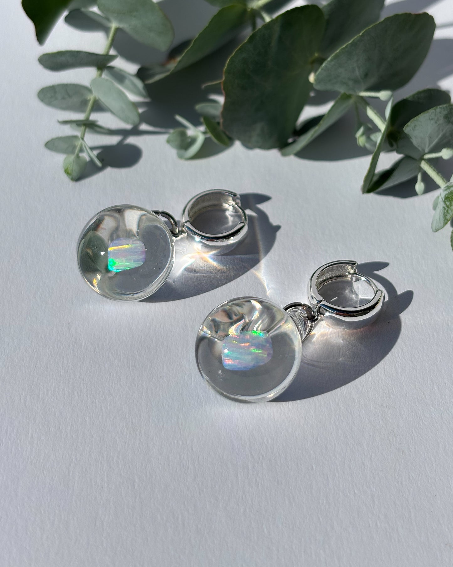 Opal Spheres · Earrings