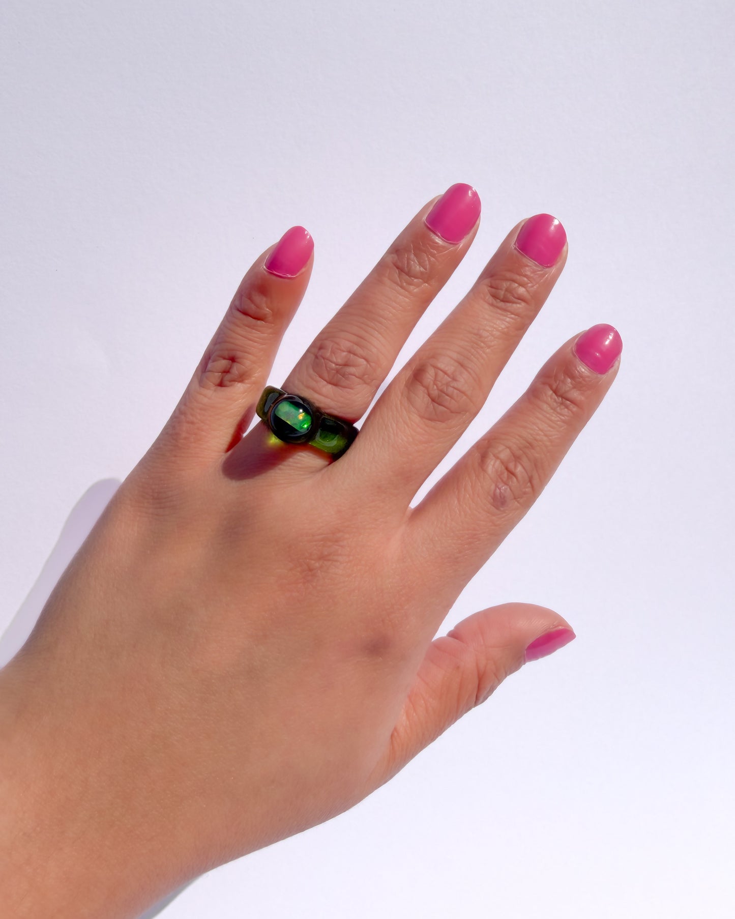 Opal Spherical Dome Green · Glasring