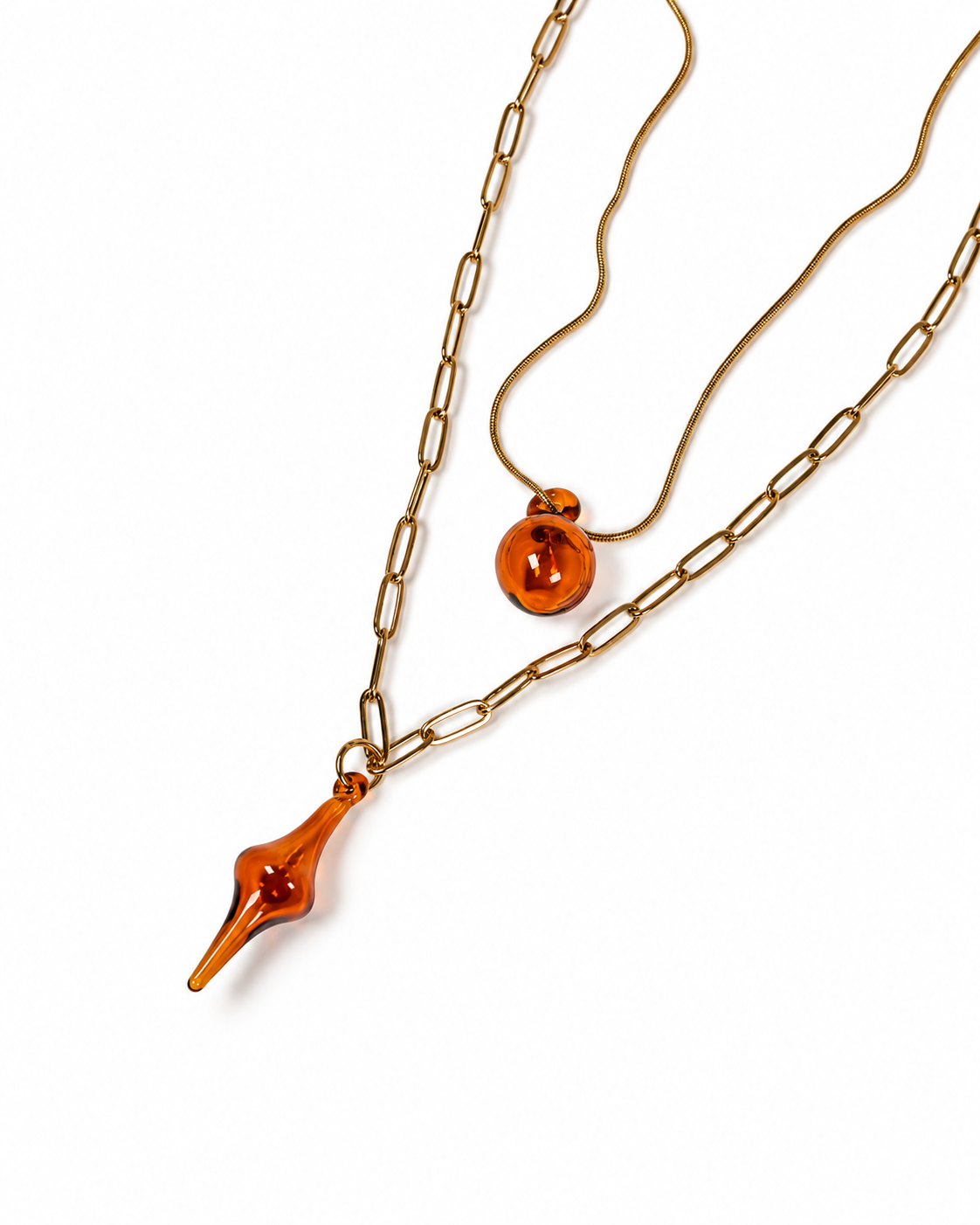 MORPHOS.AMBER · Layered Necklace
