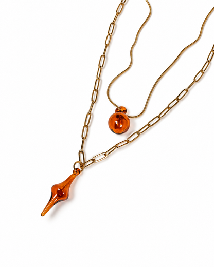MORPHOS.AMBER · Layered Necklace