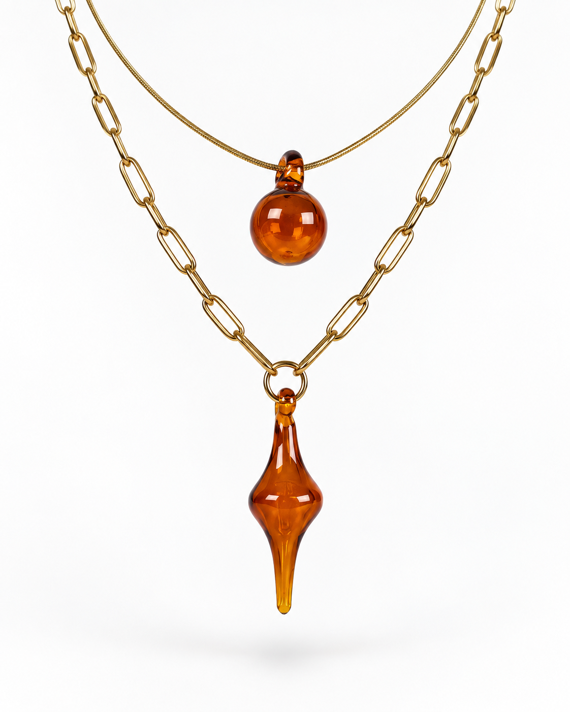 MORPHOS.AMBER · Layered Necklace