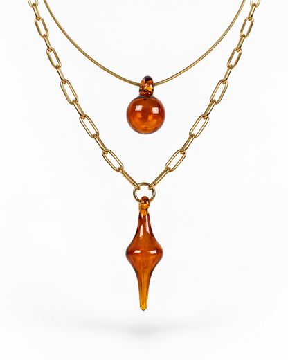 MORPHOS.AMBER · Layered Necklace