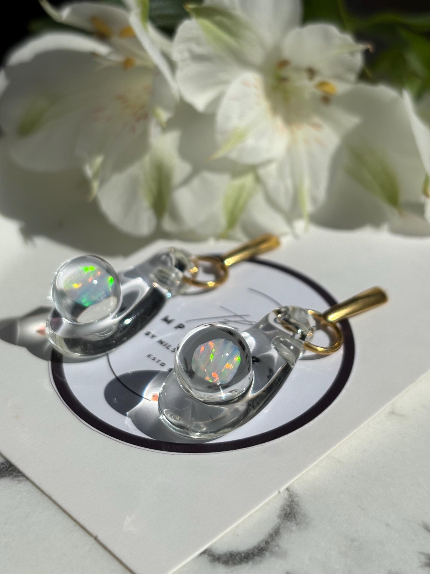 Opal Tear · Earrings