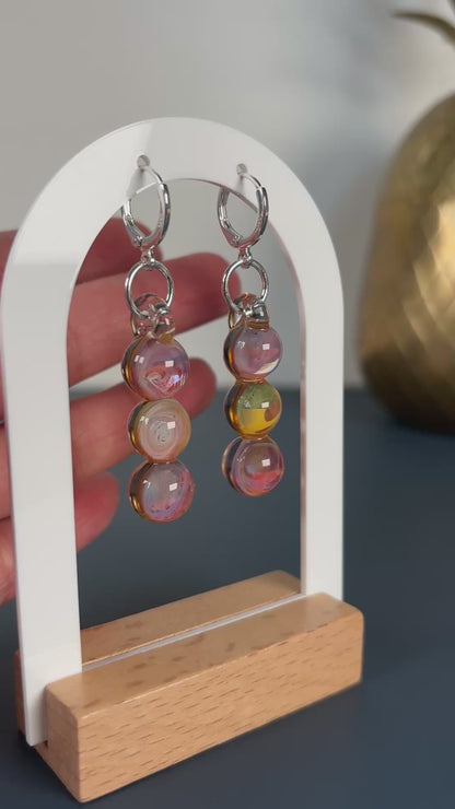 Rosa Universe Trio · Ohrringe