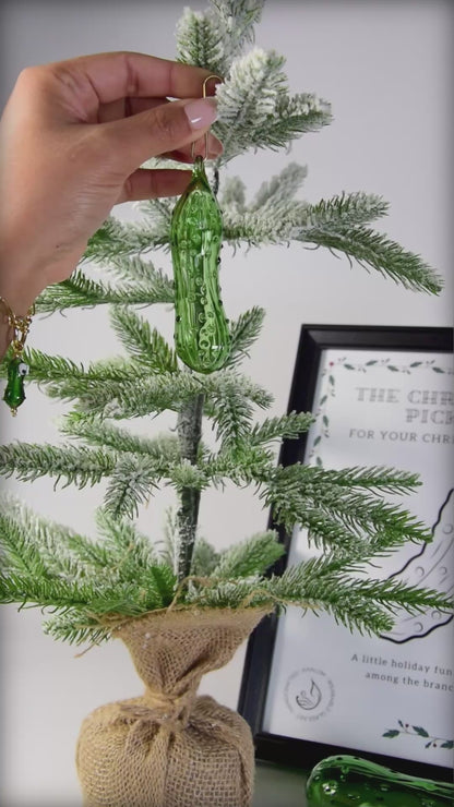 Weihnachtsgurke S · Mundgeblasenes Glasornament