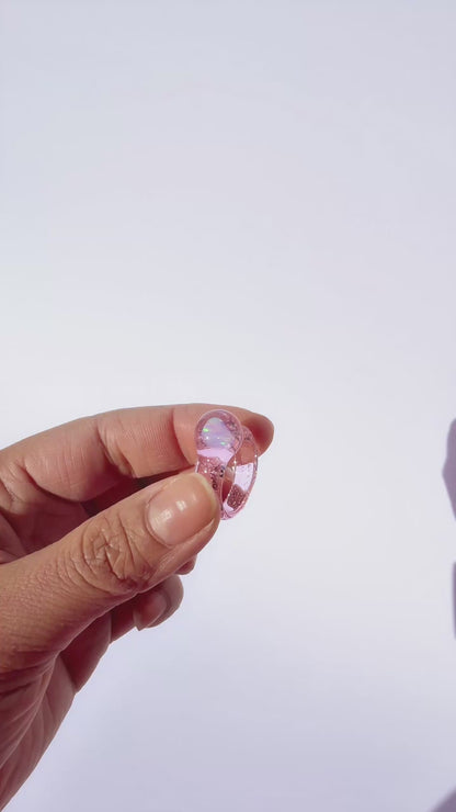 Opal Spherical Dome Rose · Glass Ring